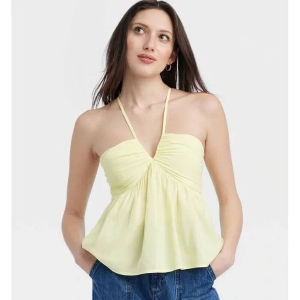 Women's Universal Thread Cami Tank Top Yellow Size 2X NWT